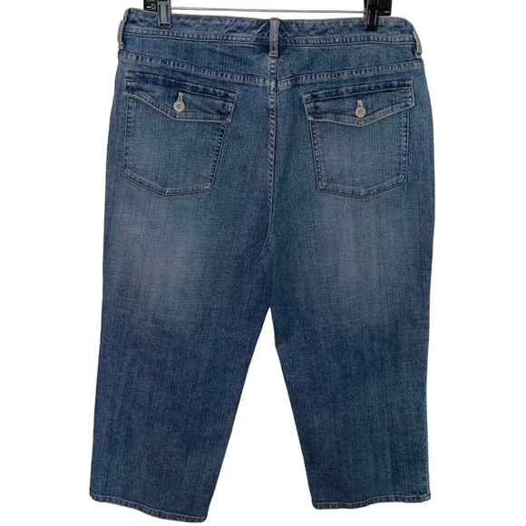 Chico’s Platinum Y2K 00’s Vtg Plus Sized 2.5 (16W) Cropped Porkchop Pocket Jeans - Picture 3 of 4